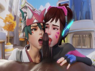 Kiriko và DVa Lollipop 1 (4K)(đàn ông da đen)